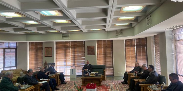 Дидори сафири Ҷумҳурии Тоҷикистон дар Эрон бо мудири марказии Энсиклопедияи калони исломӣ